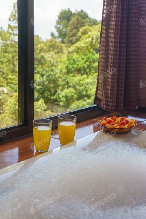 Preview: Bathtub in the wooden house