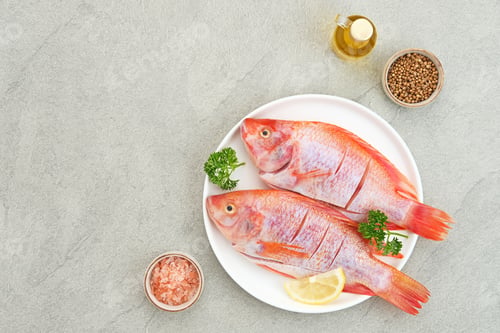 Preview: Ikan Nila Merah (Raw red tilapia fish)