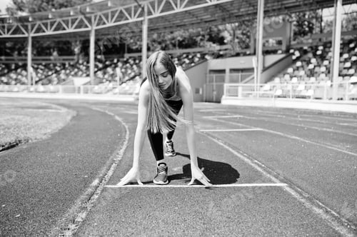 Preview: Fitness sporty girl in sportswear
