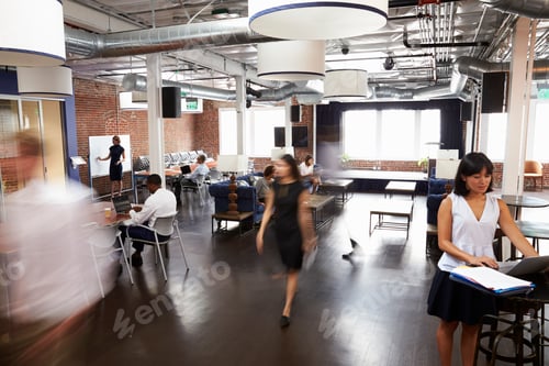 Preview: Interior Of Busy Design Office With Staff