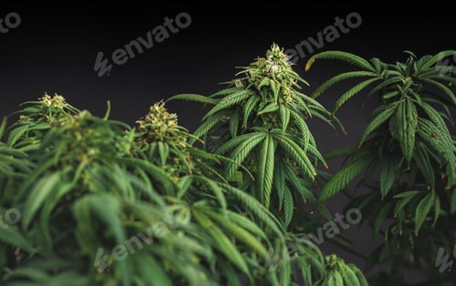 Preview: Branches of Medical Marijuana with flower bud sites Cannabis cultivation