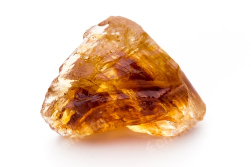 Preview: Brown caramelized sugar on white background.
