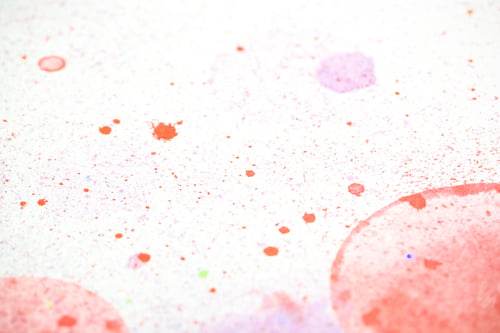 Preview: Bright Paint On White Paper Background Image