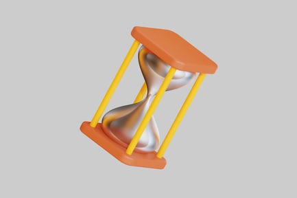 Preview: Cartoon hourglass kids time toy