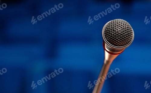 Preview: Microphone in conference hall