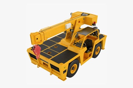 Aperçu: Grue de pont de transport industrielle jaune