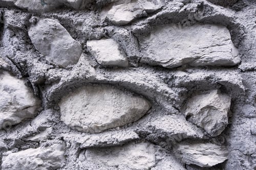 Preview: The Bumpy Textured Background From Big Stones Of Gray Color