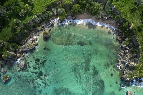 Preview: Top view of Caleton de Dario in Cabrera, Dominican Republic
