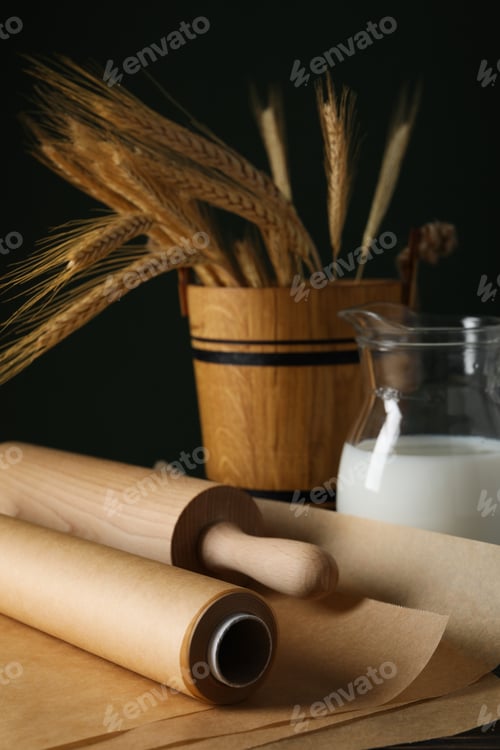 Preview: Concept of accessories for cooking and baking - baking paper