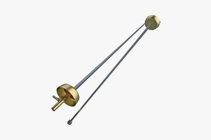 Vista previa: Espada con empuñadura dorada y guardamanos dobles