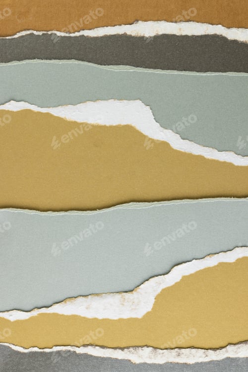 Preview: Ripped up pieces of coloured paper with copy space