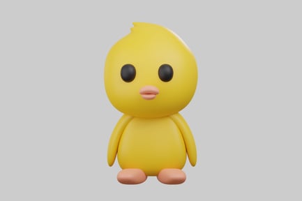 Preview: Cute cartoon chicken