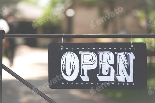 Preview: Open sign film style