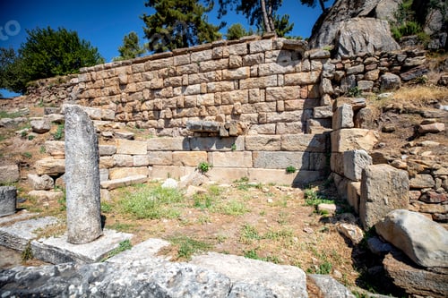 Preview: Labranda archaeological site, the Temple of Zeus Labraundeus, Mugla Province, Turkey.