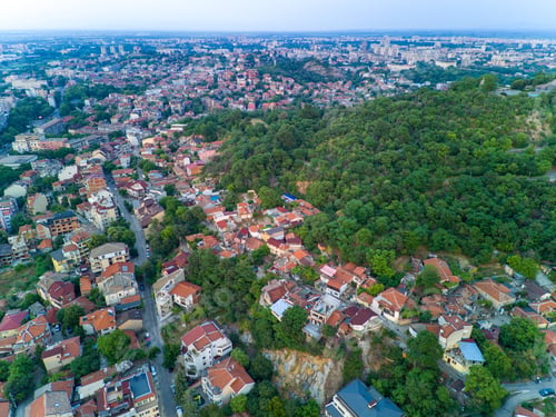 Preview: Town of Plovdiv in Bulgaria in valley of Rhodope mountains
