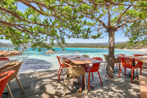 Preview: Amazing view of Santa Giulia resort from beach bar.