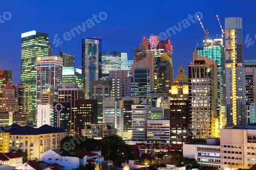 Preview: Singapore city at night