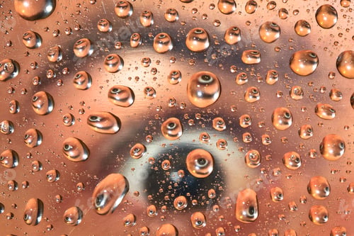Preview: Person's Eye Reflected in Water Droplets