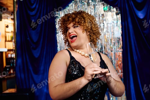 Preview: Eccentric drag performance captivates audience during festive holiday celebration