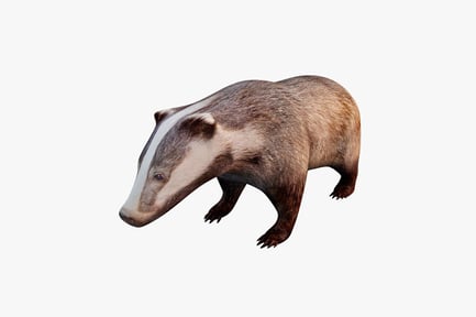 Preview: Badger in quadrupedal stance