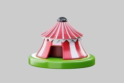 Preview: Cartoon circus tent toy