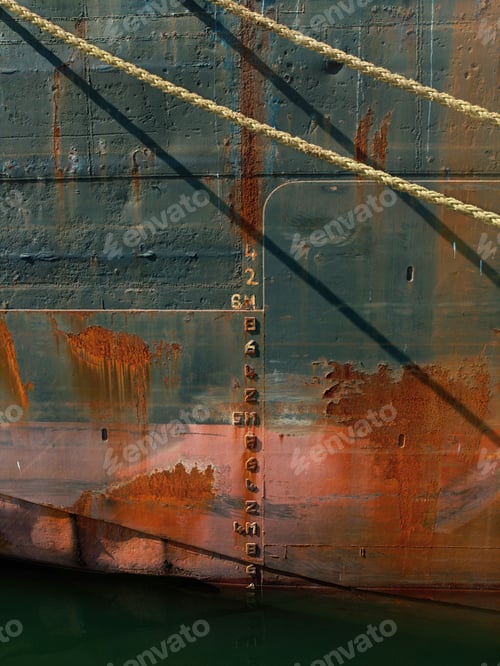 Preview: Rustic charm of a weathered ship's hull