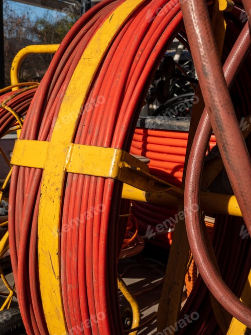 Preview: Vertical shot of a cable push pull rod