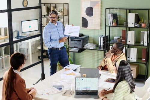 Preview: Presenting Business Strategy in Modern Office Setting