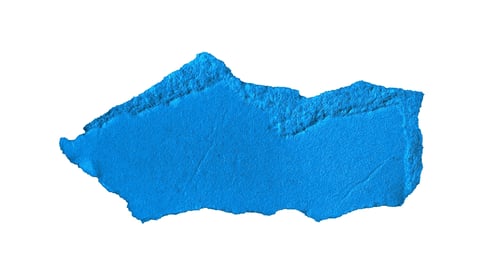 Preview: blue pieces of sheet of paper on white isolated background