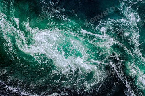 Preview: Waves of water of the river and the sea meet each other during high tide and low tide