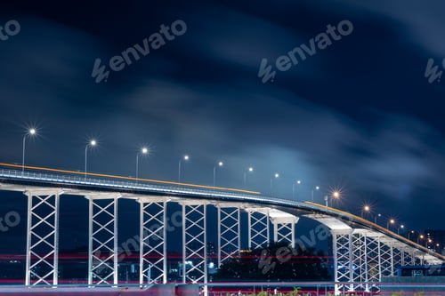 Preview: Macau city modern building landscape or cityscape at night, Casino of Asia travel landmark