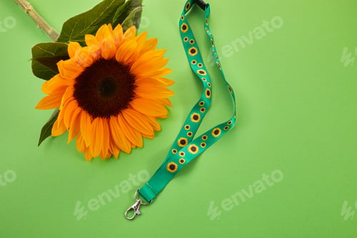 Preview: Sunflower lanyard, symbol of people with invisible or hidden disabilities.