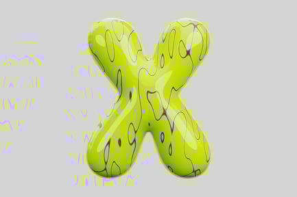 Preview: Inflated Letter X
