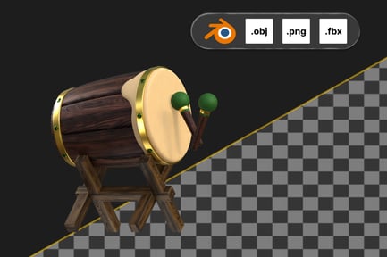 Preview: Mosque Drum 3D Icon
