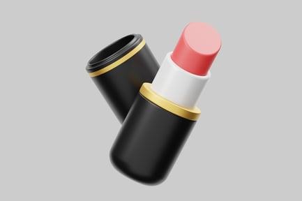 Preview: Classic black lipstick with gold trim