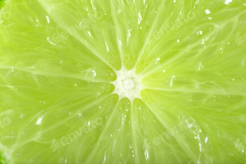 Preview: Studio macro of a beautiful green lime