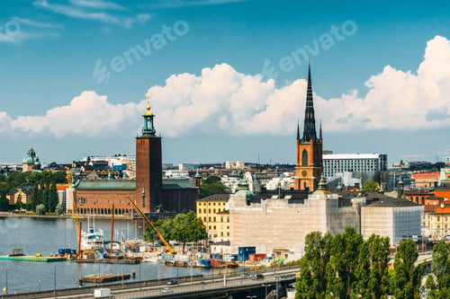 Preview: Stockholm, Sweden. Scenic View Of Old Town In Summer Season