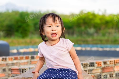 Preview: Portrait image of 1 years and 4 months old baby girl