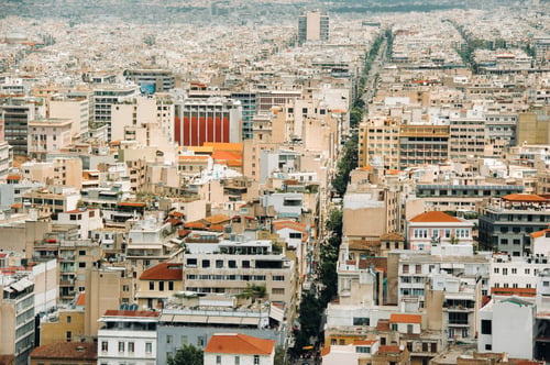 Preview: Urban landscape of Athens.View of the city from the hill. Athens, Greece