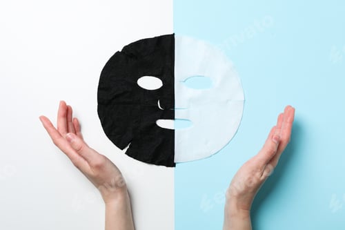 Preview: Concept of face and skin care with cosmetic mask