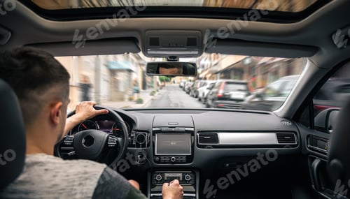 Preview: Hands on the wheel when driving at high speed from inside the car.