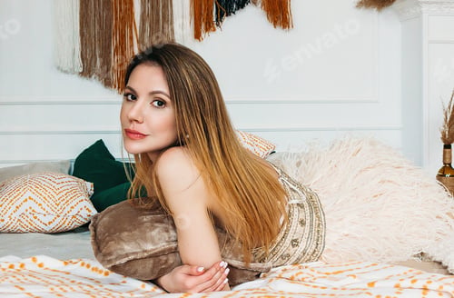 Preview: Glamorous Woman Posing in a Home Setting