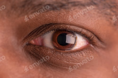 Preview: Close up of an American American man’s eye