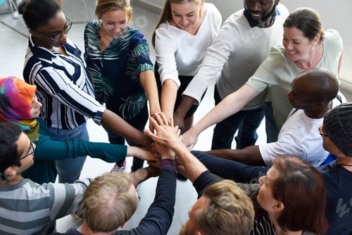 Preview: Startup Business People Teamwork Cooperation Hands Together
