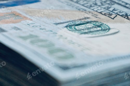 Preview: Macro Shot of One Hundred Dollar Bills