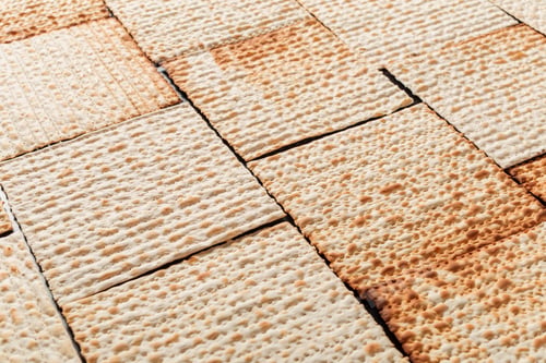 Preview: Texture of jewish passover matzah (unleavened bread). Symbol of jewish passover.