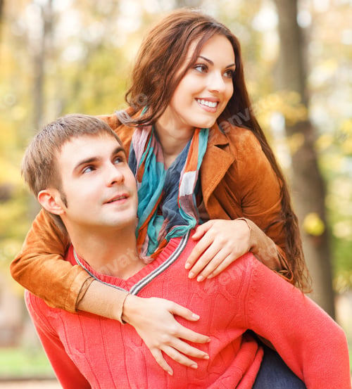 Preview: Portrait of happy young couple