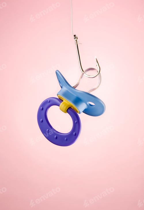 Preview: Still life of dummy attached to fishing hook