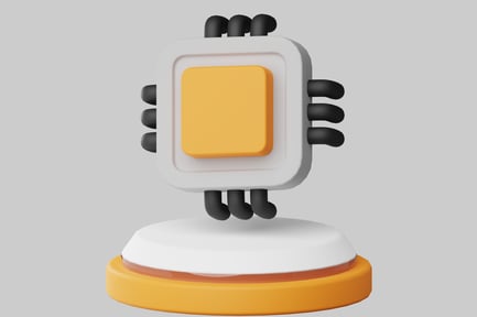 Vorschau: Abstraktes Objekt auf kreisförmiger Basis.