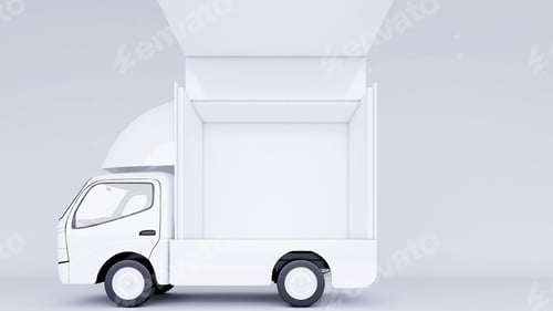 Preview: Van mockup isolated concept, Truck mock up